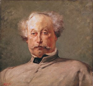 アレクサンドル・デュマの肖像フィルス（1824-95）